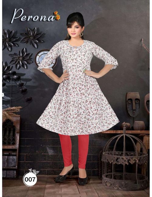 Moksha Perona Vol 1 Georgette Printed Kurtis Catalog
